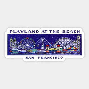 1935 Playland San Francisco Sticker